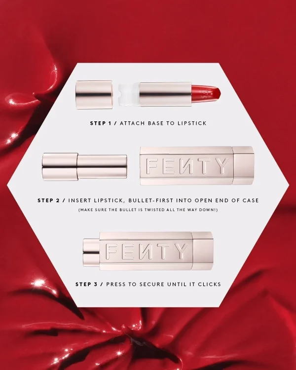 Fenty Icon The Fill Semi-Matte Refillable Lipstick — She a CEO - Image 5