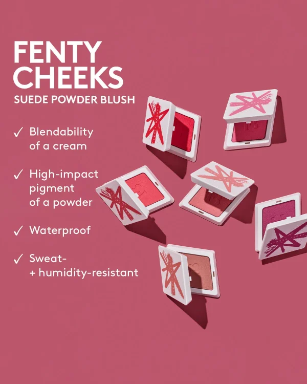 Fenty Cheeks Suede Powder Blush — Petal Poppin’ - Image 4
