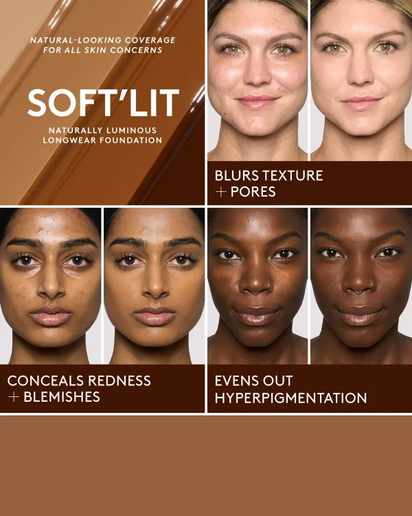 Soft’lit Naturally Luminous Longwear Foundation — 420 - Image 5