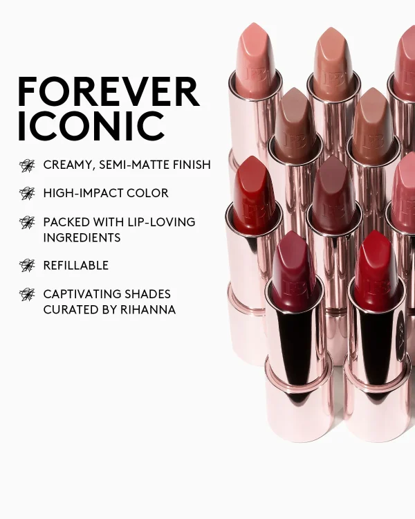 Fenty Icon The Fill Semi-Matte Refillable Lipstick — Nosy Rosy - Image 3