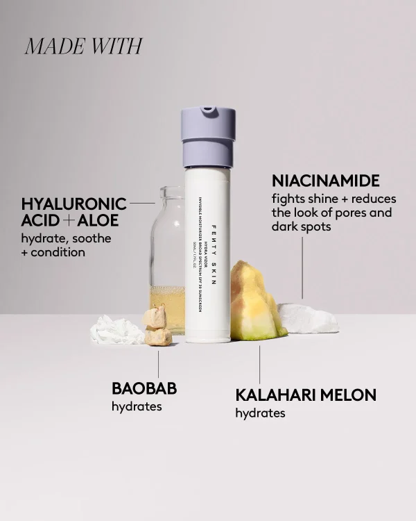 Hydra Vizor Invisible Moisturizer Broad Spectrum SPF 30 Sunscreen with Niacinamide + Kalahari Melon - Image 5